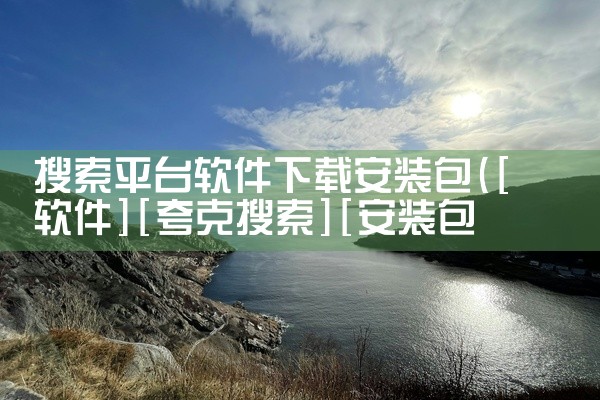 搜索平台软件下载安装包
