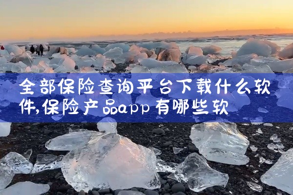 全部保险查询平台下载什么软件